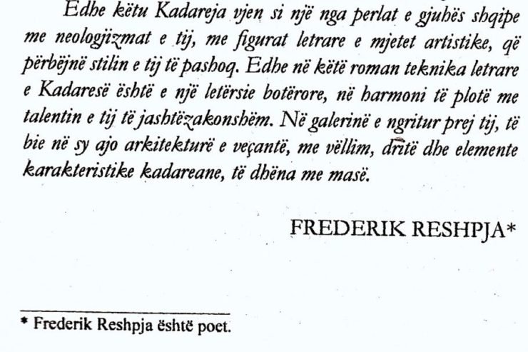 ME PARATHËNIE NGA RRESHPJA