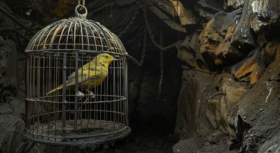 KANARINA NË MINIERË